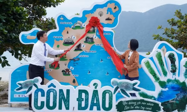 Ra mắt mô hình check-in 'Du lịch giảm nhựa' ở Côn Đảo