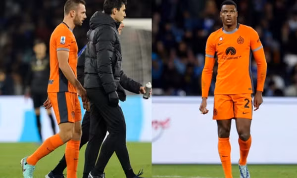 Hàng thủ Inter Milan khốn đốn vì chấn thương
