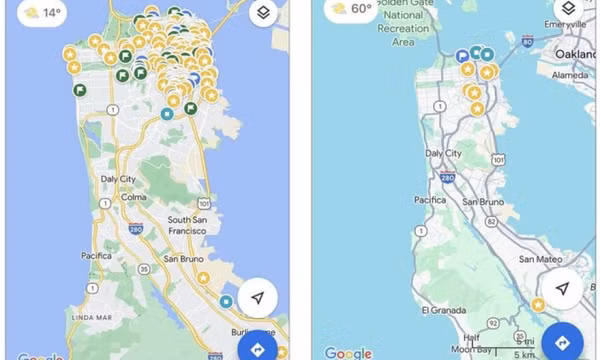 Google Maps mới bị chê khó nhìn