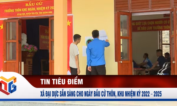 Xã Đại Dực sẵn sàng cho ngày bầu cử thôn, khu nhiệm kỳ 2022 – 2025
