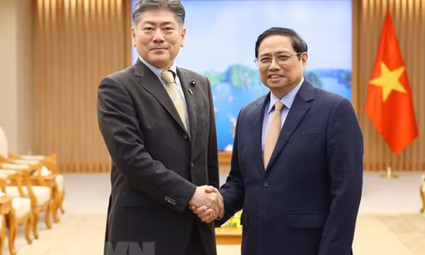 Thủ tướng Chính phủ Phạm Minh Chính tiếp Bộ trưởng Tư pháp Nhật Bản