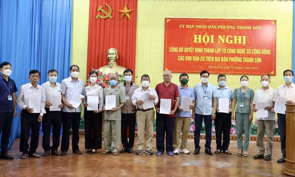 Tổ công nghệ số cộng đồng: Thúc đẩy mạnh mẽ chuyển đổi số tại cơ sở