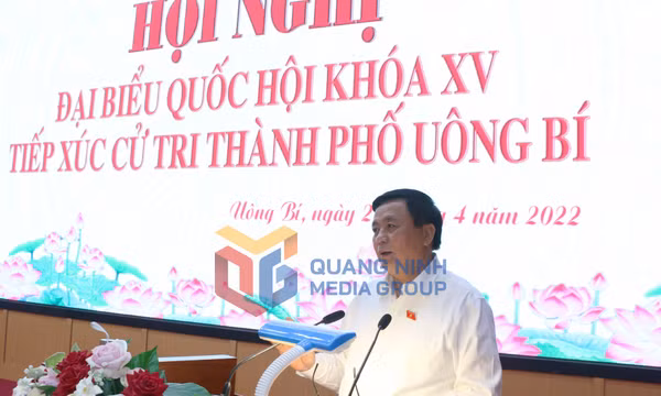 Đại biểu Quốc hội tiếp xúc cử tri tại TP Uông Bí, tháng 4-2022