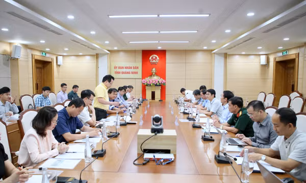 Đoàn kiểm tra của Ban Chỉ đạo quốc gia về Phòng chống thiên tai làm việc tại tỉnh Quảng Ninh