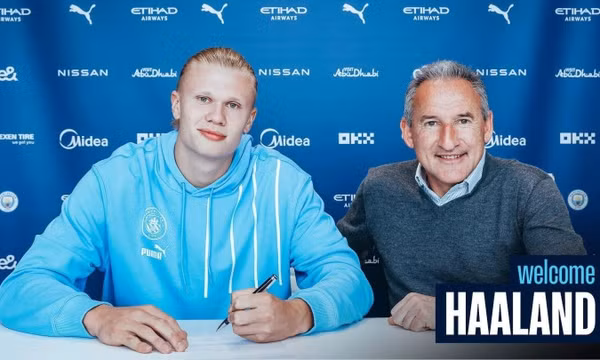 Manchester City chiêu mộ thành công Erling Haaland