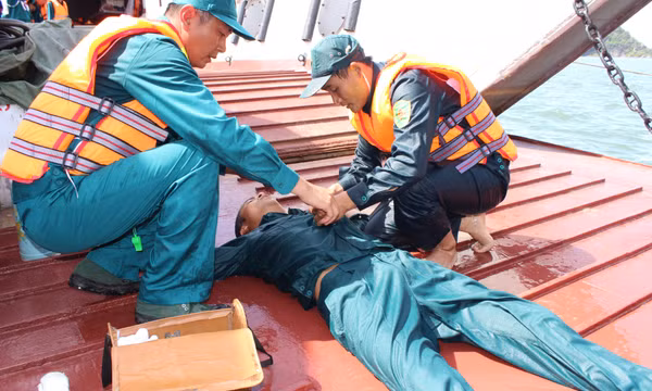 Ban CHQS TP Cẩm Phả: Phát huy vai trò lực lượng nòng cốt trong phòng chống thiên tai, TKCN