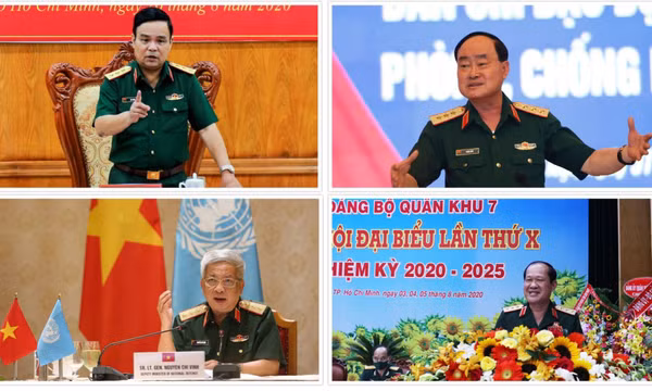 Bốn tướng Quân đội thôi giữ chức Thứ trưởng Bộ Quốc phòng từ ngày 1/6/2021