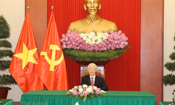Tổng Bí thư Nguyễn Phú Trọng điện đàm với Tổng thống Sri Lanka