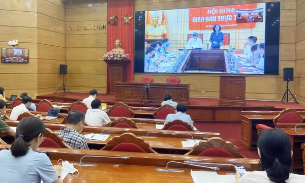 Ban Tổ chức Trung ương giao ban trực tuyến với các tỉnh, thành ủy phía Bắc
