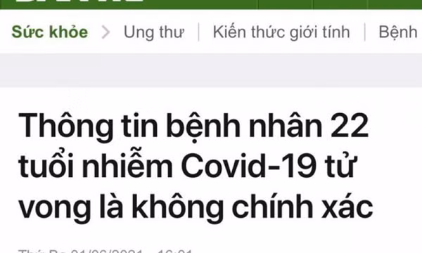 Đề nghị xử phạt báo Dân Trí vì đăng tin sai sự thật về dịch COVID-19