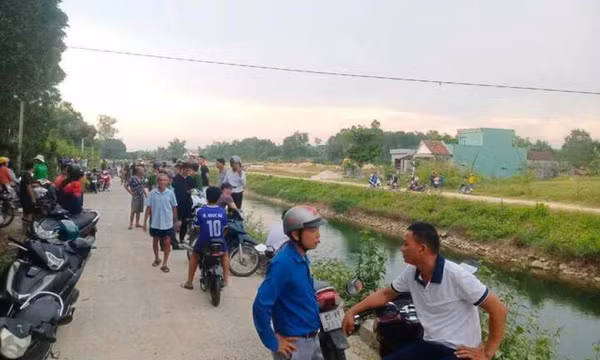 Phát hiện thi thể 2 mẹ con dưới kênh Phú Ninh ở Quảng Nam