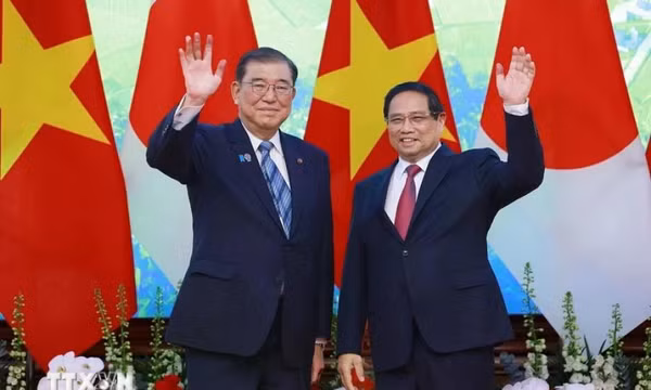 Thủ tướng Phạm Minh Chính hội đàm với Thủ tướng Nhật Bản Ishiba Shigeru