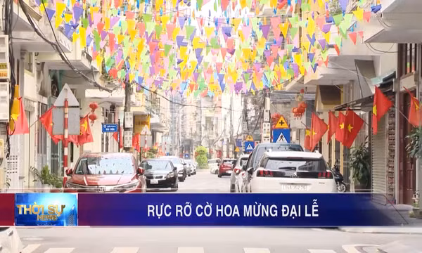 Rực rỡ cờ hoa mừng đại lễ