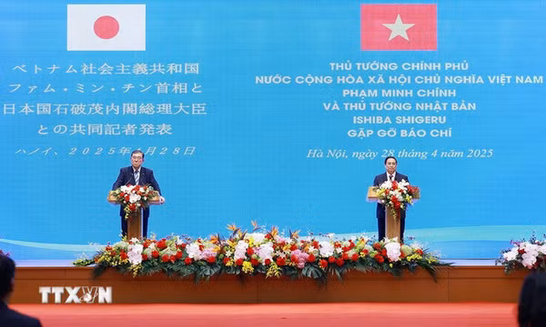Thông cáo báo chí chung nhân chuyến thăm của Thủ tướng Nhật Bản Ishiba Shigeru