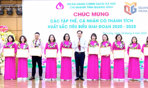 Chi nhánh Ngân hàng CSXH tỉnh biểu dương lao động giỏi, lao động sáng tạo 