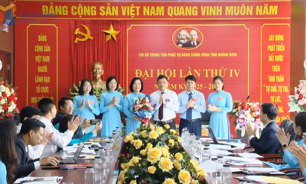 Đại hội Chi bộ Trung tâm Phục vụ hành chính công tỉnh lần thứ IV, nhiệm kỳ 2025-2030