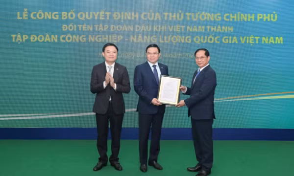 Tập đoàn Dầu khí Việt Nam có tên mới