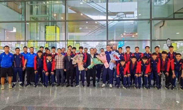 U17 Việt Nam về nước sau giải U17 châu Á 2025