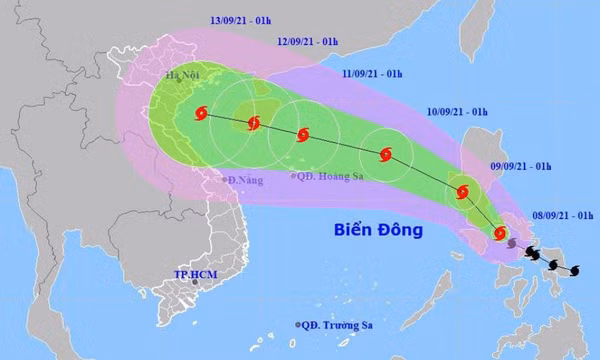 Bão Côn Sơn di chuyển nhanh, cường độ rất mạnh
