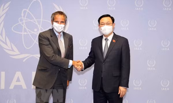 Chủ tịch Quốc hội Vương Đình Huệ gặp Tổng Giám đốc IAEA