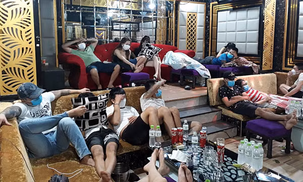 Hơn 50 người tụ tập sử dụng ma túy trong quán karaoke lúc bão số 6 đổ bộ