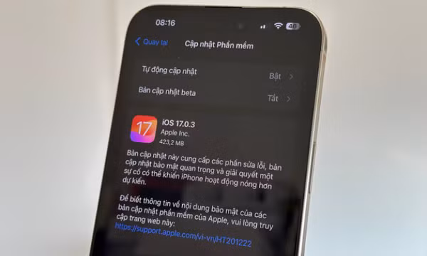 Apple sửa lỗi iPhone 15 Pro quá nóng