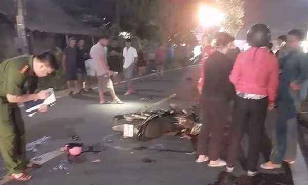 Hai xe máy tông nhau, 1 người tử vong, 1 người bị thương