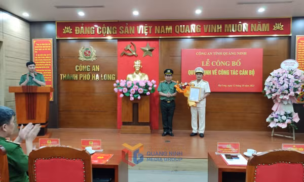 Bổ nhiệm Thượng tá Nguyễn Duy Dũng giữ chức vụ Trưởng Công an TP Hạ Long