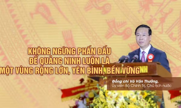 Không ngừng phấn đấu để Quảng Ninh luôn là một vùng rộng lớn, yên bình, bền vững