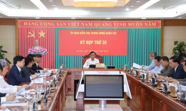 Thông cáo báo chí Kỳ họp thứ 38 của Ủy ban Kiểm tra Trung ương