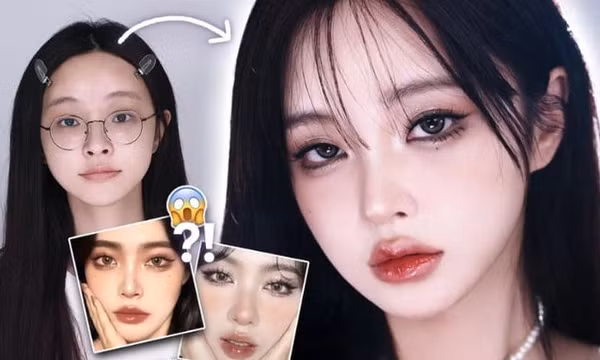 Trào lưu "make up douyin" giống các tỉ tỉ xứ Trung
