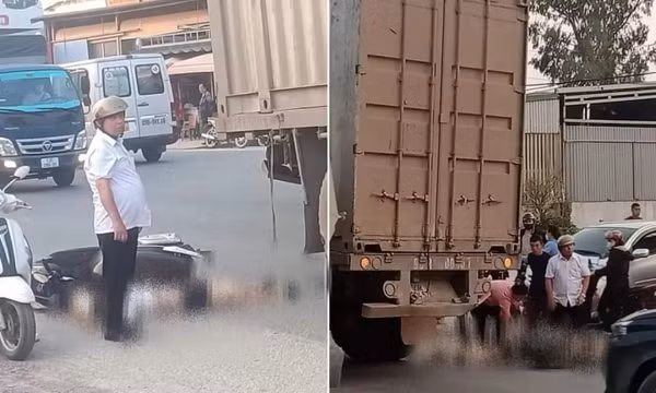 Bị xe đầu kéo đâm từ phía sau, người phụ nữ ngồi trên xe máy tử vong