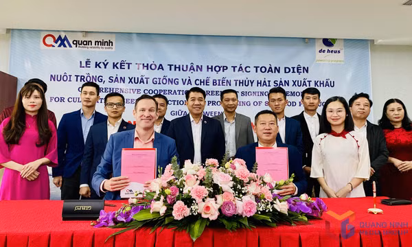 Doanh nghiệp Vân Đồn ký hợp tác nuôi trồng thủy sản với doanh nghiệp Hà Lan 