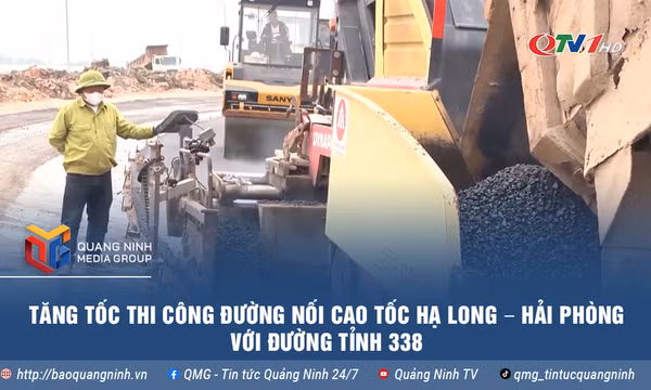 Tăng tốc thi công đường nối cao tốc Hạ Long – Hải Phòng với đường tỉnh 338