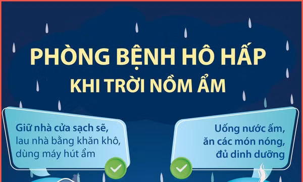 Kiến thức cần biết để phòng bệnh hô hấp khi trời nồm ẩm
