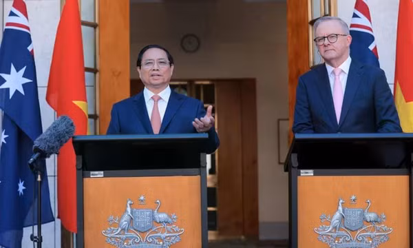 Công bố thiết lập Quan hệ Đối tác Chiến lược Toàn diện Việt Nam-Australia