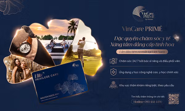 Vinmec ra mắt VinCare PRIMÉ - mô hình quản lý sức khỏe cho giới thượng lưu đầu tiên tại Việt Nam