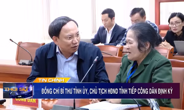 Đồng chí Bí thư Tỉnh ủy tiếp công dân thường kỳ