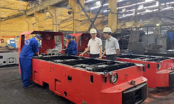 Cơ khí TKV đáp ứng nhu cầu thiết bị khai thác than