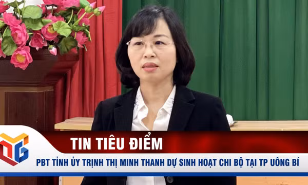 Phó Bí thư Tỉnh ủy Trịnh Thị Minh Thanh dự sinh hoạt chi bộ khu 9, phường Quang Trung, TP Uông Bí