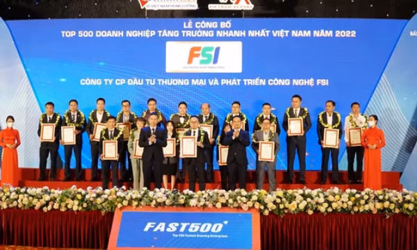Công bố BXH 500 doanh nghiệp tăng trưởng nhanh nhất Việt Nam