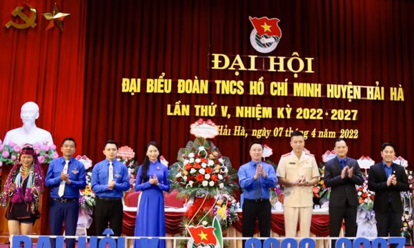 Quảng Ninh: Đại hội điểm Đoàn cấp huyện đầu tiên tại huyện Hải Hà