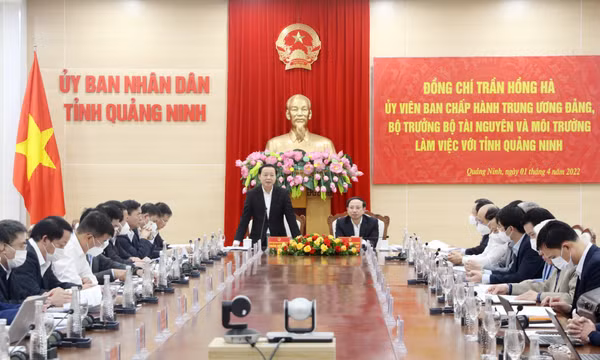 Bộ Tài nguyên và Môi trường làm việc với tỉnh Quảng Ninh