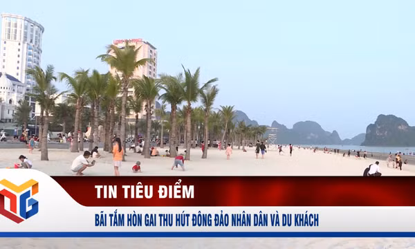 Bãi tắm Hòn Gai thu hút đông đảo nhân dân và du khách