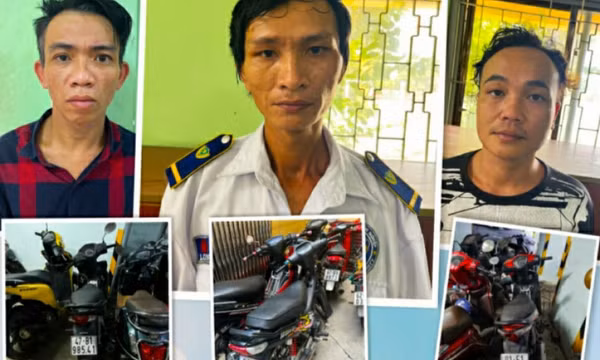 Ba con nghiện lập nhóm đột nhập nhà trọ trộm xe máy