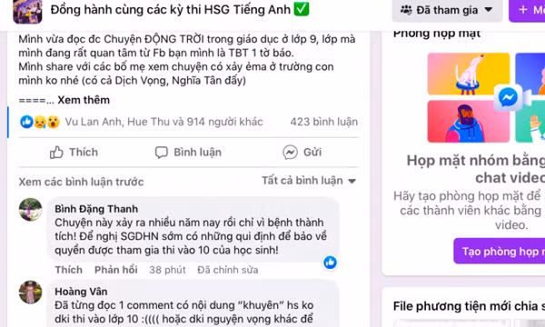 Xác minh thông tin học sinh lớp 9 học lực không tốt phải chuyển trường