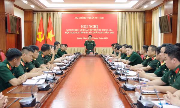 Đoàn tuyển thủ Bộ CHQS tỉnh Quảng Ninh sẵn sàng tham gia Hội thao Xạ thủ bắn tỉa Quân khu 3