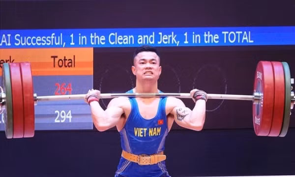 Tuyển thủ Lại Gia Thành giành huy chương đồng giải cử tạ châu Á 2026