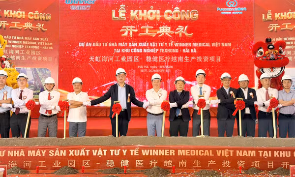 Khởi công dự án đầu tư nhà máy sản xuất vật tư y tế Winner Medical Việt Nam