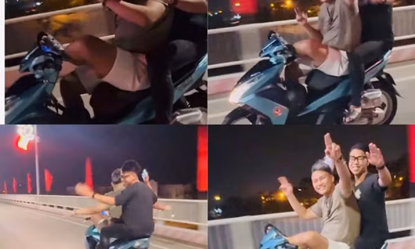 Dùng chân lái xe quay clip đăng TikTok, coi chừng vì mạng ảo mà mất mạng thật